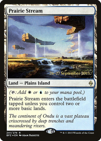 Prairie Stream  (Prerelease) [Battle for Zendikar Prerelease Promos]