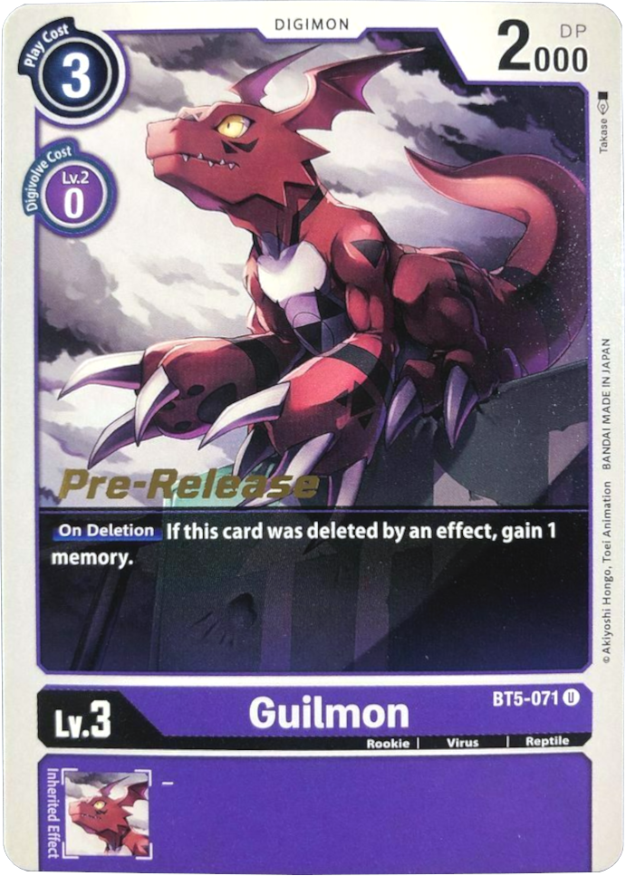 Guilmon [BT5-071] [Promociones previas al lanzamiento de Battle of Omni] 