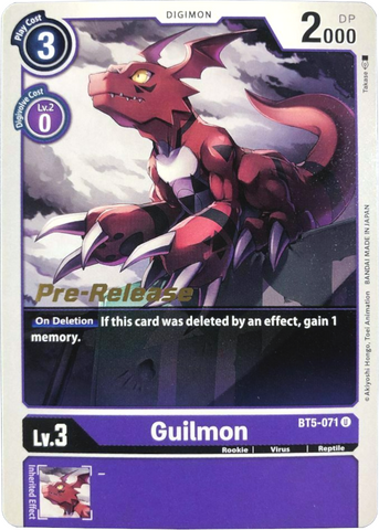 Guilmon [BT5-071] [Promociones previas al lanzamiento de Battle of Omni] 
