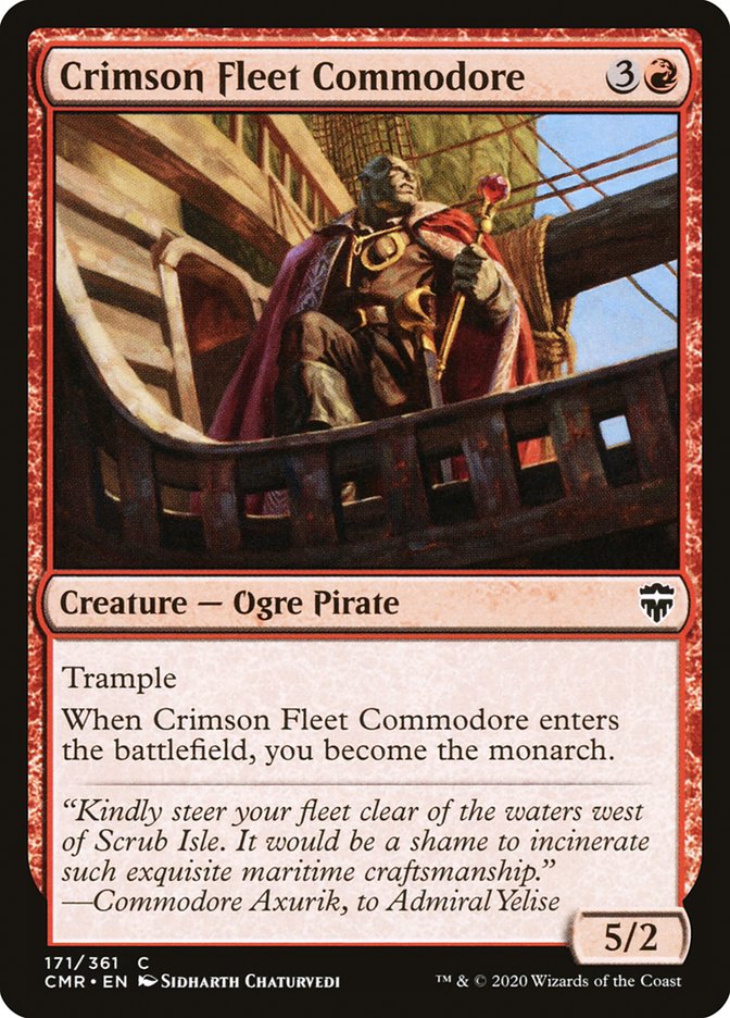 Commodore de la flotte cramoisie [Commander Legends] 