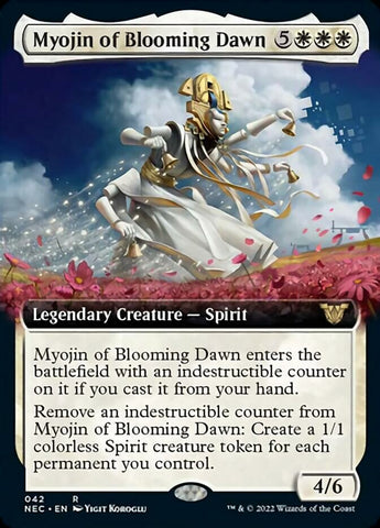 Myojin de Blooming Dawn (Extendido) [Kamigawa: Neon Dynasty Commander] 