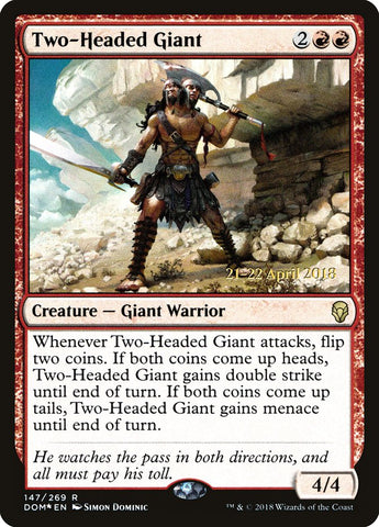 Two-Headed Giant  (Prerelease) [Dominaria Prerelease Promos]