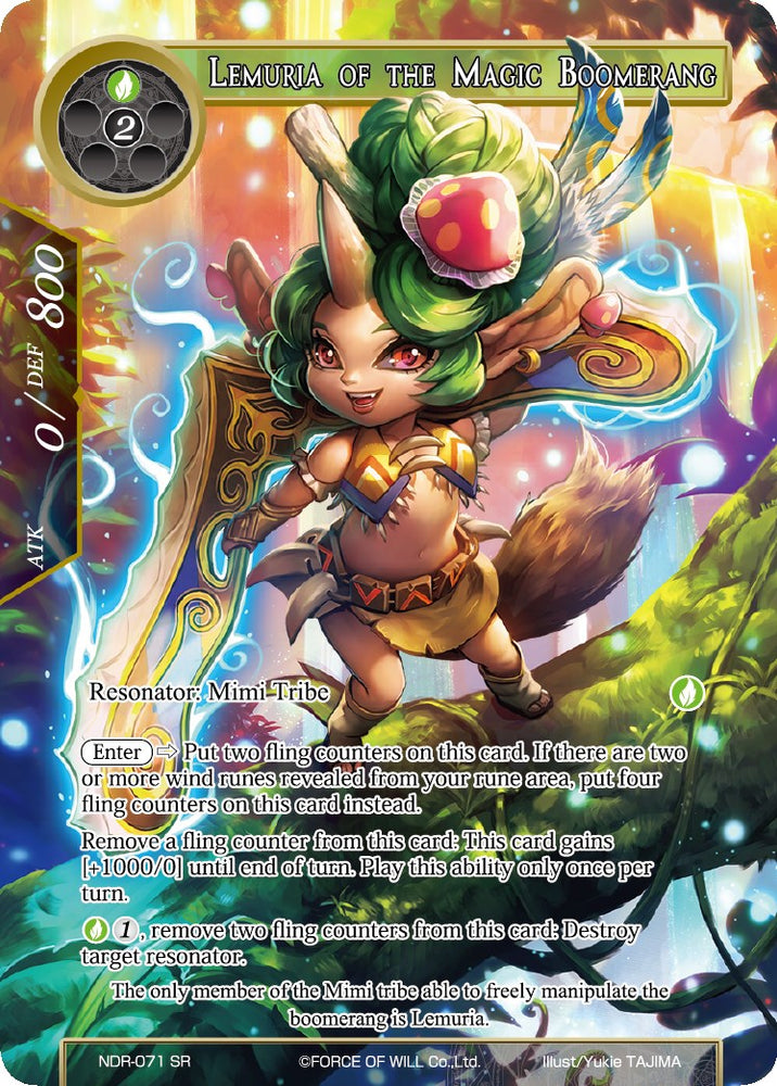 Lemuria of the Magic Boomerang (Full Art) (NDR-071) [New Dawn Rises]