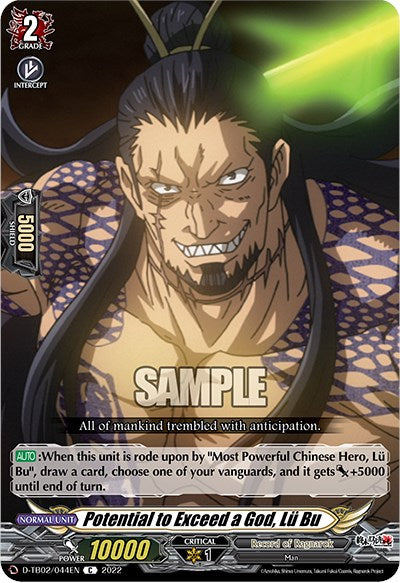 Potential to Exceed a God, Lu Bu (D-TB02/044EN) [Record of Ragnarok]