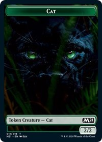 Cat (011) // Soldier Double-sided Token [Core Set 2021 Tokens]