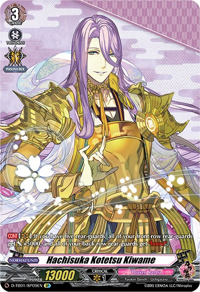 Hachisuka Kotetsu Kiwame (D-TB01/SP09EN) [Touken Ranbu: ONLINE 2021]