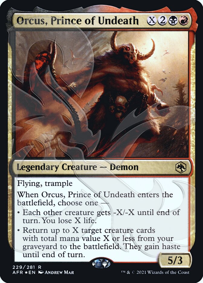 Orcus, Prince of Undeath (Promo Ampersand) [Dungeons &amp; Dragons: Adventures in the Forgotten Realms Promos] 