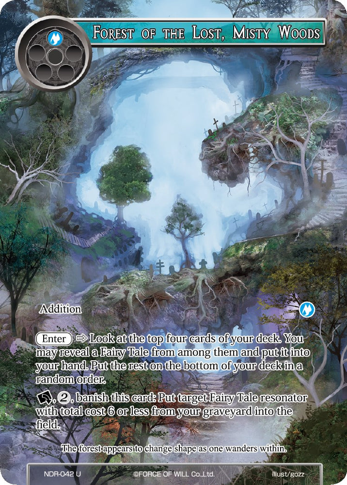 Forest of the Lost, Misty Woods (Full Art) (NDR-042) [New Dawn Rises]