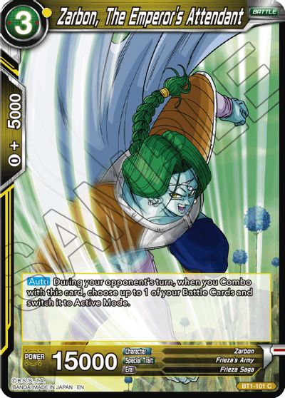 Zaabon, el asistente del emperador (reimpresión) (BT1-101) [Battle Evolution Booster] 