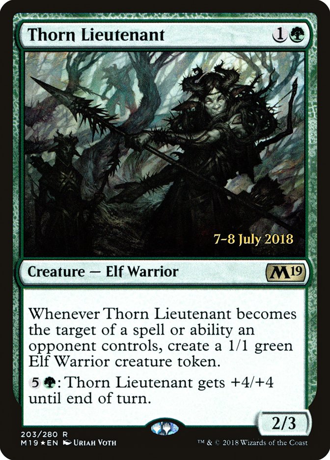 Thorn Lieutenant (Prelanzamiento) [Promociones de Presentación de la Colección básica 2019] 