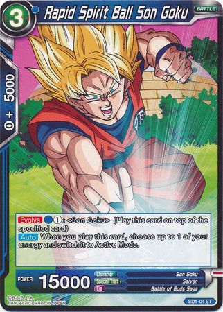 Rapid Spirit Ball Son Goku (Deck de démarrage - L'éveil) [SD1-04] 