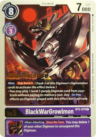 BlackWarGrowlmon [BT5-079] [Promotions de pré-sortie Battle of Omni]