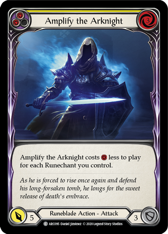 Amplify the Arknight (Yellow) [U-ARC095] Unlimited Rainbow Foil