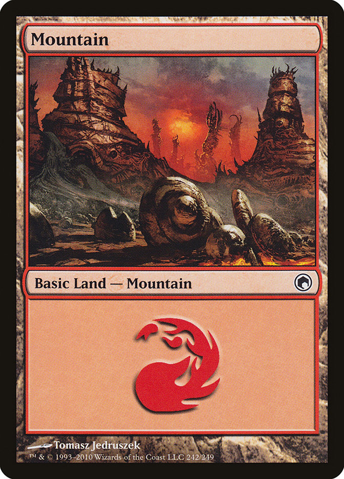 Mountain (#242) [Scars of Mirrodin]