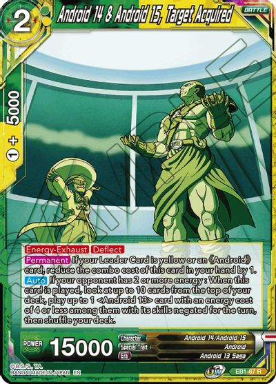 Android 14 & Android 15, Target Acquired (EB1-67) [Battle Evolution Booster]