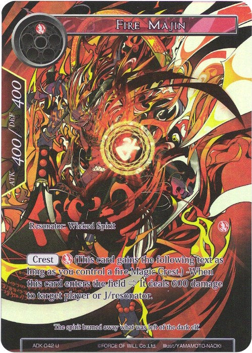 Fire Majin (Full Art) (ADK-042) [Advent of the Demon King]