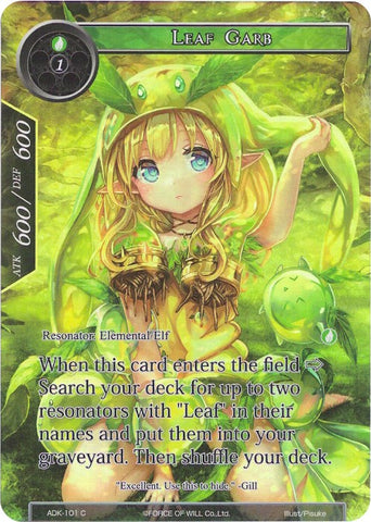 Leaf Garb (Full Art) (ADK-101) [Advent of the Demon King]