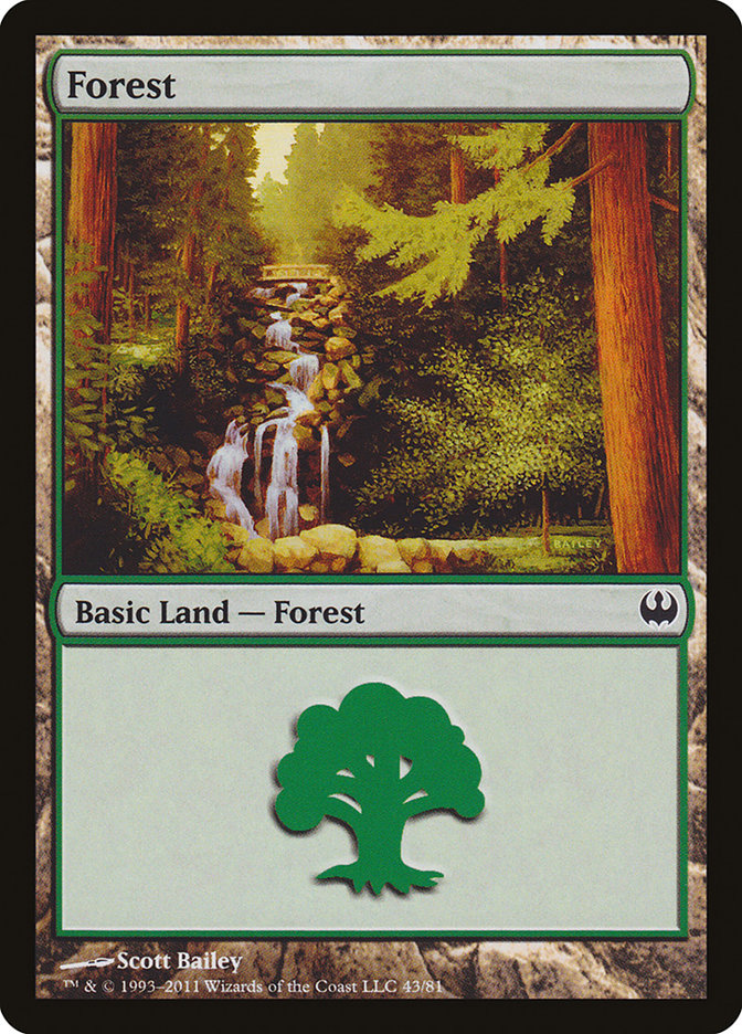 Forest (#43) [Duel Decks: Knights vs. Dragons]