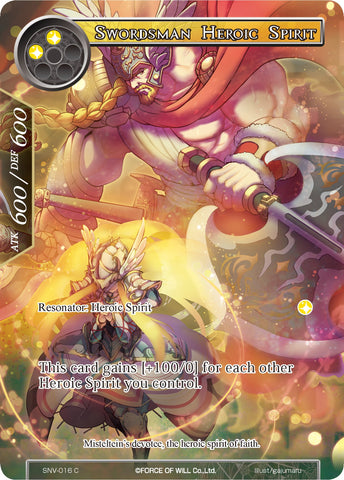 Swordsman Heroic Spirit (Full Art) (SNV-016) [The Strangers of New Valhalla]