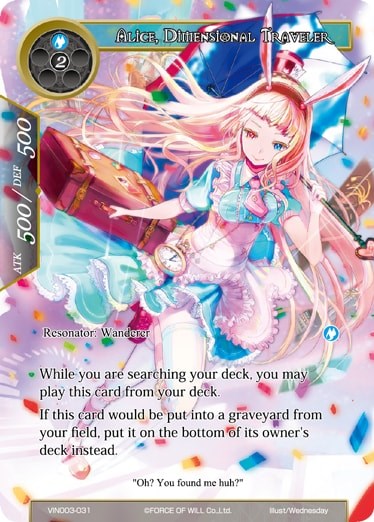 Alice, Dimensional Traveler (VIN003-031) [Vingolf 3: Ruler All Stars]