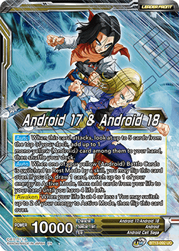Android 17 & Android 18 // Android 17 & Android 18, Harbingers of Calamity (Uncommon) [BT13-092]
