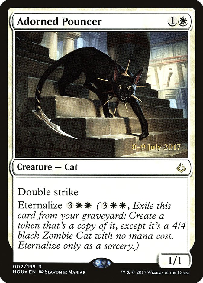 Adorned Pouncer  (Prerelease) [Hour of Devastation Prerelease Promos]