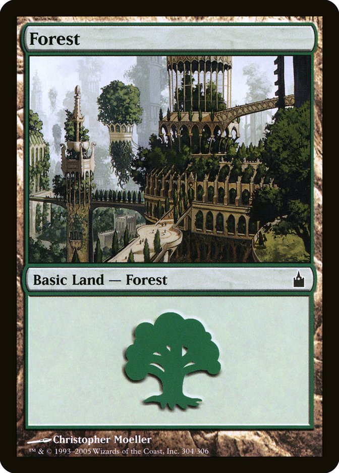 Forest (#304) [Ravnica: City of Guilds]