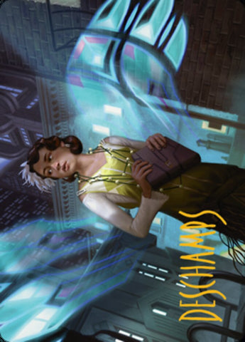 Giada, Font of Hope 1 Art Card (Signature dorée) [Streets of New Capenna Art Series] 