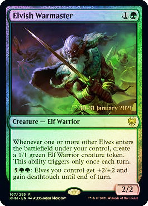 Elvish Warmaster [Promociones de presentación de Kaldheim] 