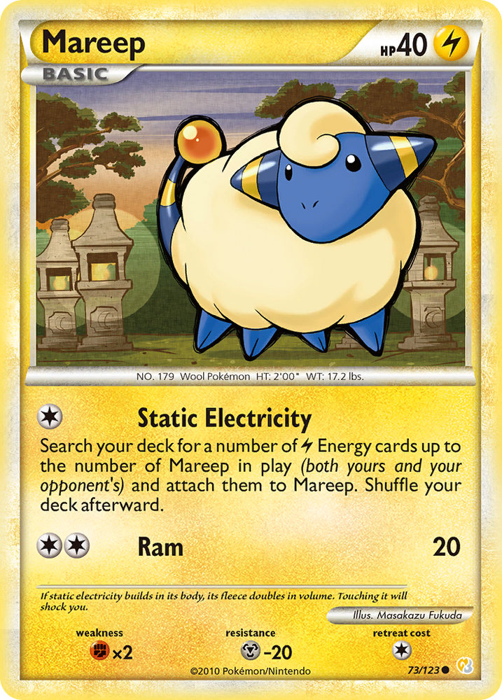 Mareep (73/123) [HeartGold &amp; SoulSilver : Ensemble de base] 