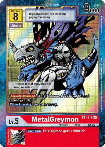 MetalGreymon [BT1-114] (Arte alternativo) [Lanzamiento especial Booster Ver.1.0] 