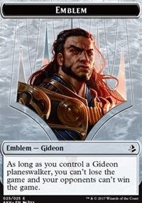 Emblema - Gideon of the Trials // Ficha Zombie [Amonkhet] 