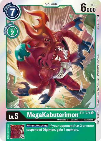 MegaKabuterimon [BT1-076] (Official Tournament Pack Vol. 6) [Release Special Booster Promos]