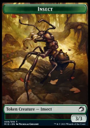 Ficha de insecto [Innistrad: fichas de caza de medianoche] 