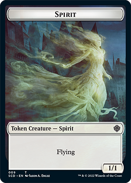 Bird // Spirit Token de doble cara [Mazos de Starter Commander] 