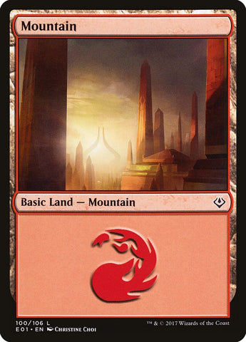 Mountain (#100) [Archenemy: Nicol Bolas]