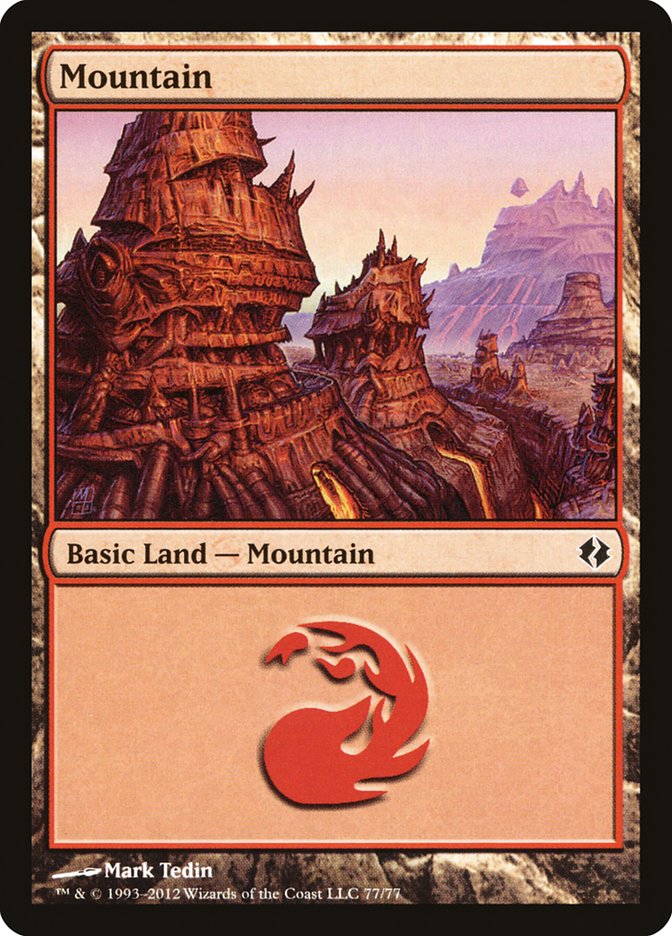 Mountain (#77) [Duel Decks: Venser vs. Koth]