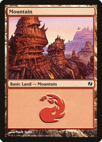 Mountain (#77) [Duel Decks: Venser vs. Koth]