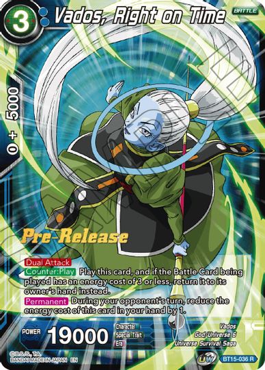 Vados, justo a tiempo (BT15-036) [Promociones de presentación de Saiyan Showdown] 