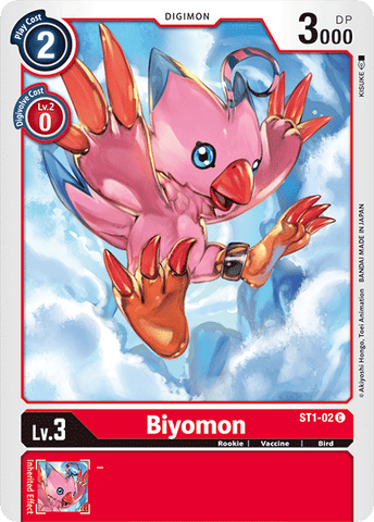 Biyomon [ST1-02] [Rojo Gaia] 