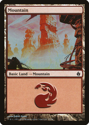 Mountain (#31) [Premium Deck Series: Fire and Lightning]