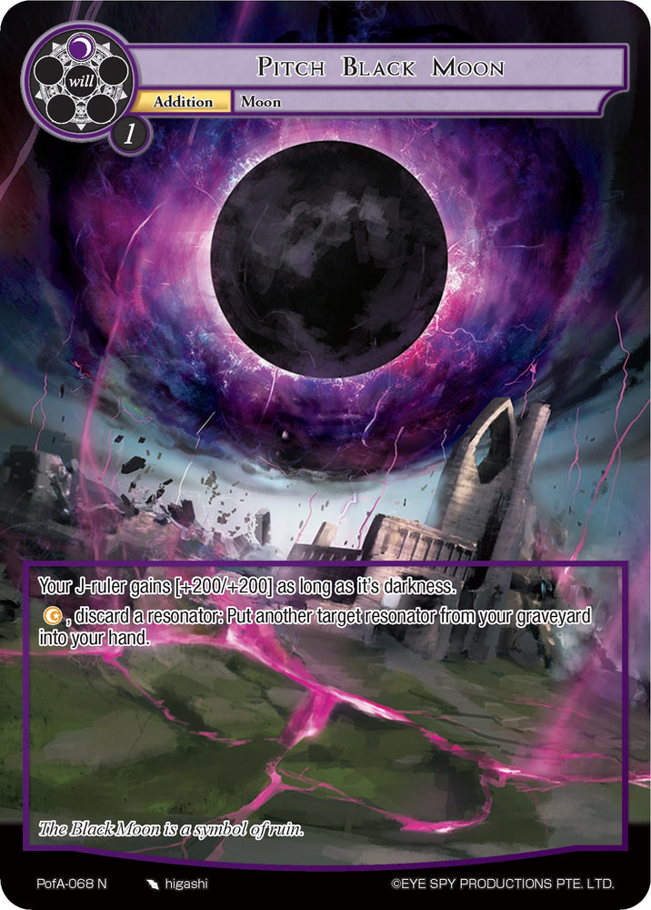 Pitch Black Moon (Full Art) (PofA-068) [Alice Origin IV: Prologue of Attoractia]