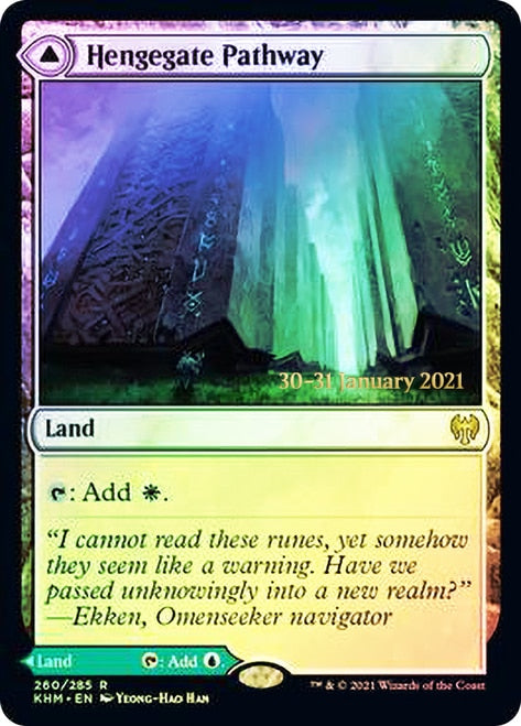 Hengegate Pathway // Mistgate Pathway  [Kaldheim Prerelease Promos]