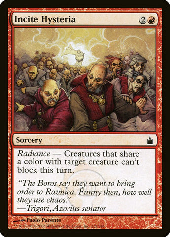 Incitar histeria [Ravnica: Ciudad de gremios] 