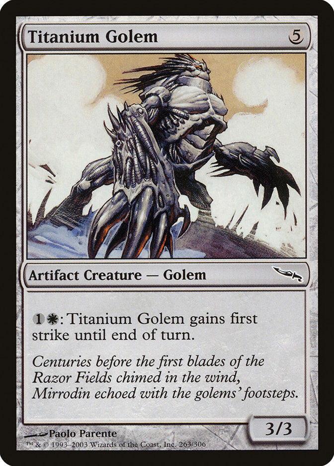 Golem de titanio [Mirrodin] 