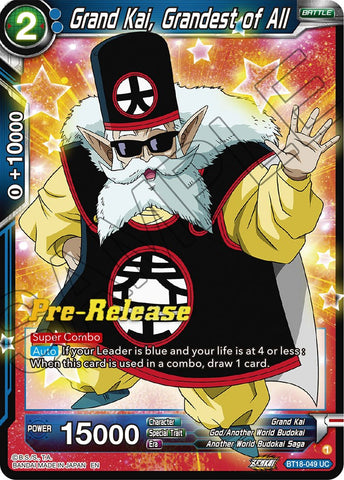 Grand Kai, le plus grand de tous (BT18-049) [Dawn of the Z-Legends Prerelease Promos] 