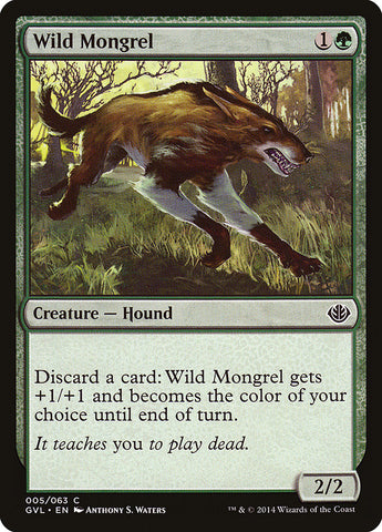 Wild Mongrel (Garruk contre Liliana) [Duel Decks Anthology] 