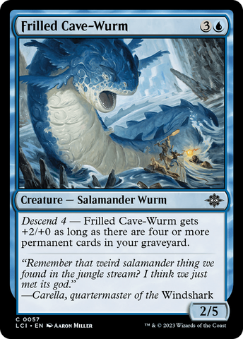 Frilled Cave-Wurm [The Lost Caverns of Ixalan]