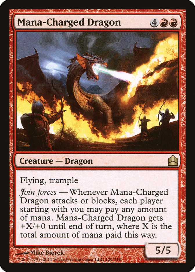 Dragon chargé de mana [Commander 2011] 