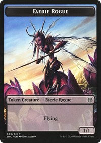 Faerie Rogue // Thopter Double-sided Token [Commander: Zendikar Rising Tokens]